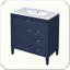Meuble-lavabo moderne simple avec tiroirs supérieurs-1016814479
