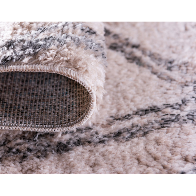 Tapis beige / gris Skye, Rectangle 2 pi 4 po x 3 pi 3 po