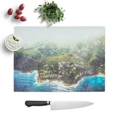 Skyline View of Corsica Chopping Board