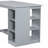 Counter Height Dining Table Set with 3-Tier Storage Shelves-1746294258-1746294259-1746294260