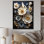 «Buttercups Emerge From The Shadows» en noir sur toile