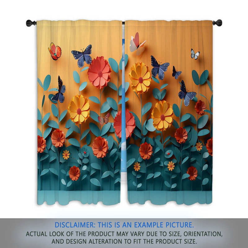 Paire de rideaux obscurcissant en polyester Elinora, L 56 po x L 78 po