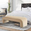 Banc de chambre pour l'entrée en velours capitonné entièrement en velours Floranda