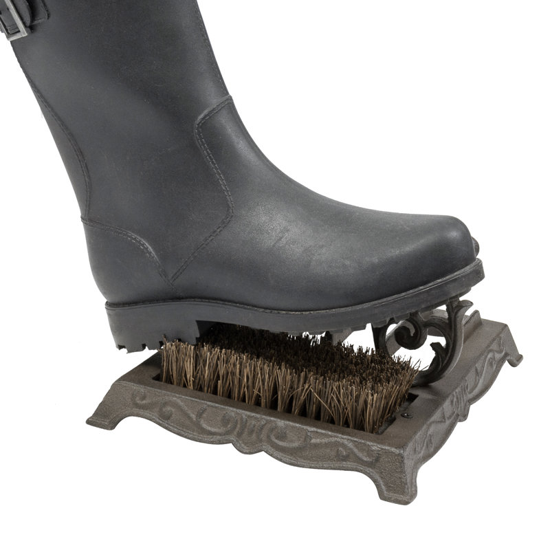 Cast Iron Boot Outdoor Front Door Mat
