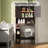 66'' H Freestanding Over The Toilet Storage，Bathroom Storage With Adjustable Shelf-1119718601