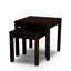 2 tables gigognes en eucalyptus, - améliorer la table d'apparence extérieure de 2 ajouter une touche sophistiquée à