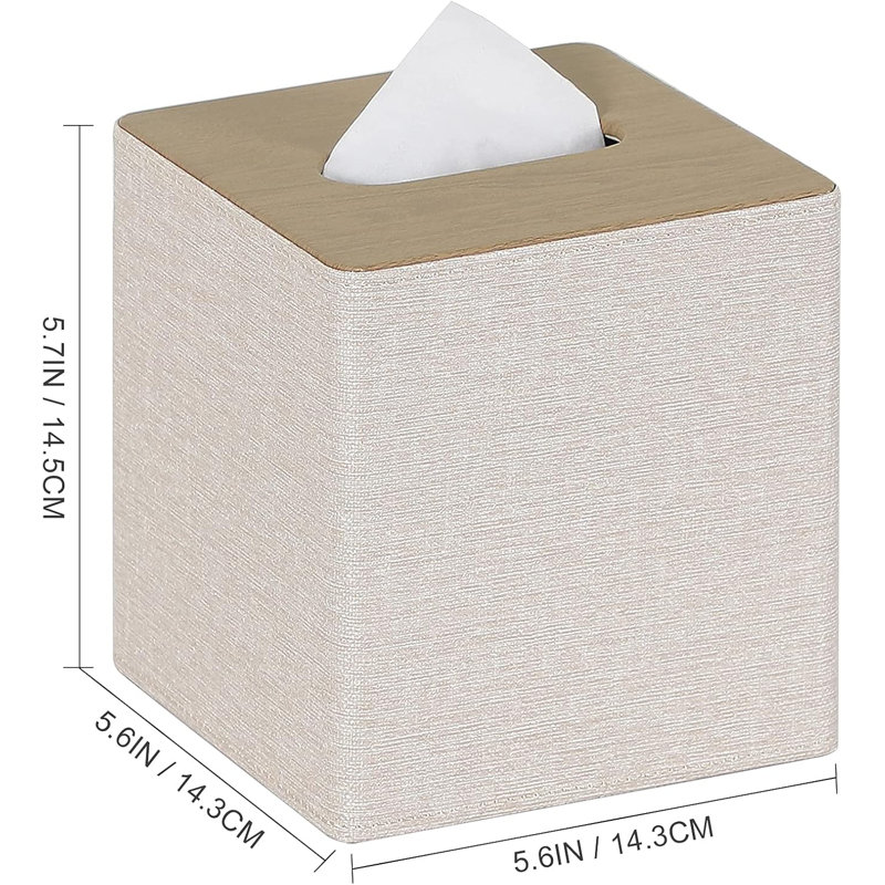 Tissue Box Cover, Beige