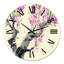 Fleurs mauves sur l'arbre japonais - Horloge murale traditionnelle-60282332