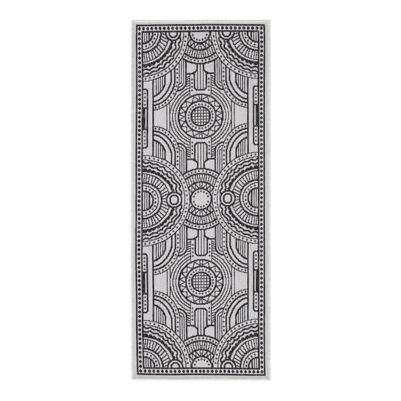 Geometric Indoor / Outdoor Rug, Runner 2' x 5'3"
