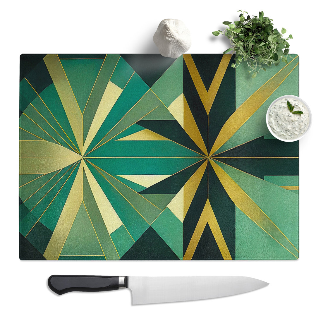 Art Deco Design Vol.5  Glass Chopping Board