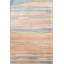 Tapis tissé orange à rayures multicolores-1728274905
