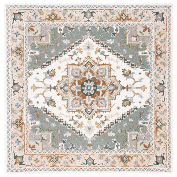 Cangelosi Hand Tufted Wool Oriental Indoor Rug