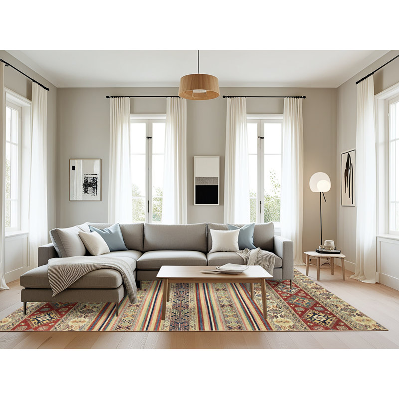 Abstract Indoor Rug, Rectangle 8' x 12'