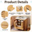 Meuble-lavabo moderne de 30 po avec lavabo en céramique, armoire de salle de bain autoportante avec grain de bois naturel, portes et tiroir à fermeture en douceur et tablette réglable-1573092970