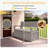 75 Gallon Durable Lockable Resin Outdoor Bench Storage And Organization Deck Box