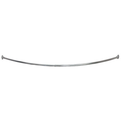 Tringle courbée de rideau de douche ajustable 63 po Design House