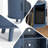 35" Round Record Player Stand Turntable Stand Table with Charging Station and Sliding Doors-129892397