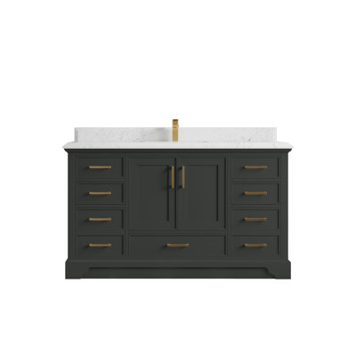 Meuble-lavabo simple avec plateau Charlotte 60