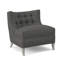 Chaise d'appoint avec coussin en polyester de 29 po de largeur Social-41242334-41241640