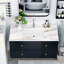 Plateau de meuble-lavabo en marbre Carrara-108674931