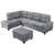 Microfibre / microsuède gris antique est en rupture de stock