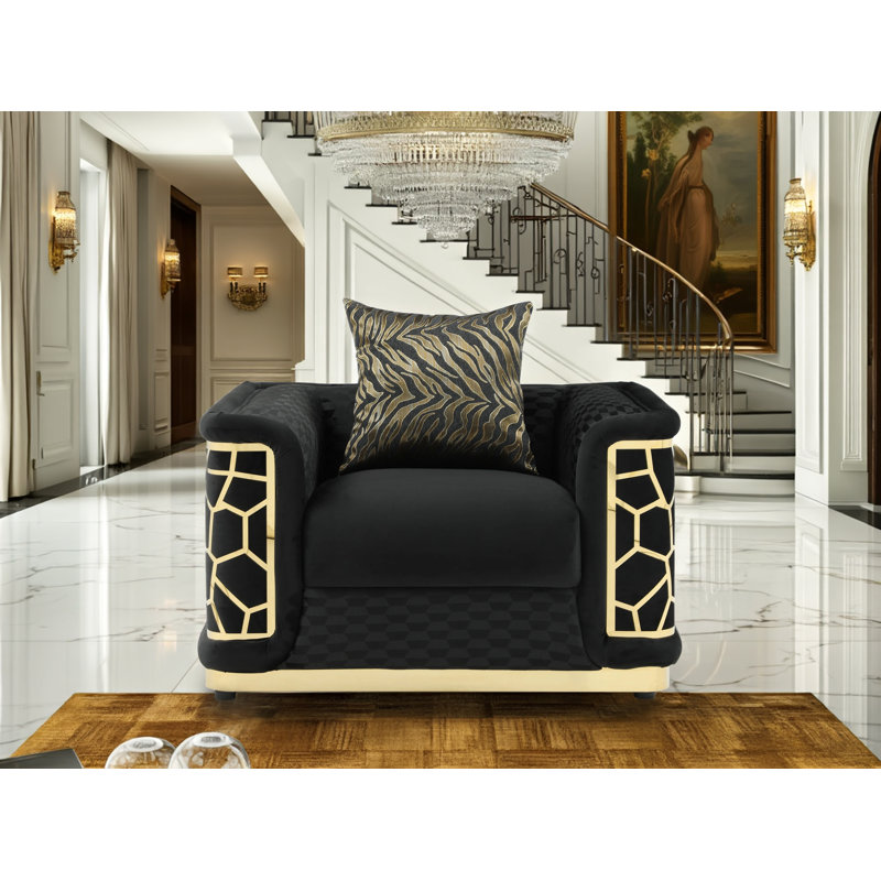Chaise Bedale gris foncé, Tissu noir