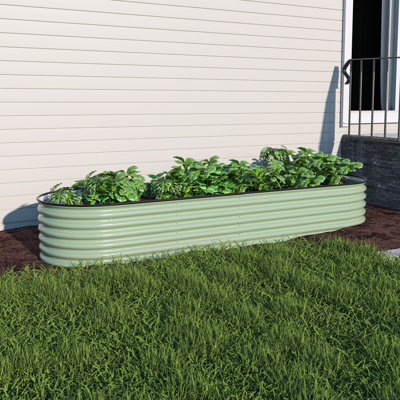 Lit de jardin surélevé modulaire en acier galvanisé 9 en 1 Heise