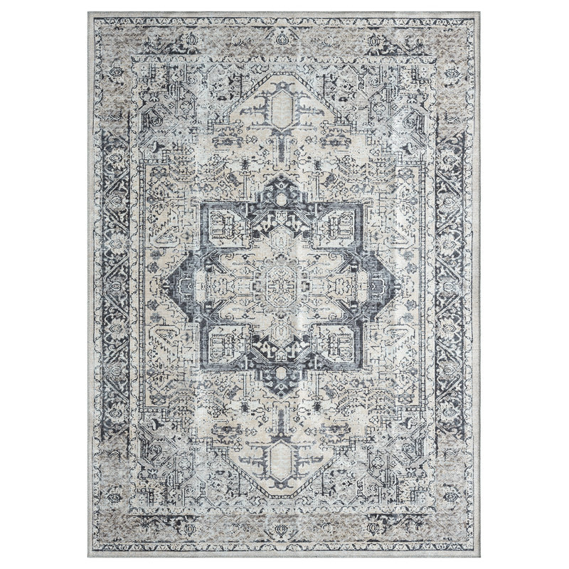 Tapis ivoire lavable Lancaster, Rectangle 9 pi 2 po x 12 pi 6 po