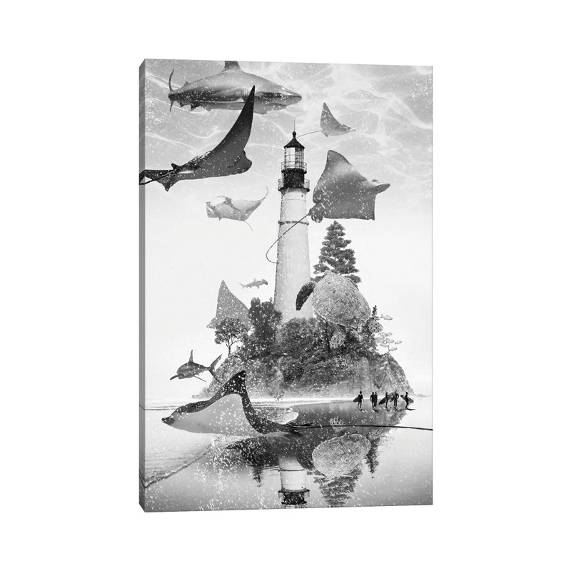 Mantaray Island by David Loblaw - Wrapped Canvas Print, 66.04 cm H x 45.72 cm W x 1.91 cm D