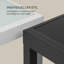 Square Glass Extendable Outdoor Dining Table - 90 cm W 90 cm D-45186501