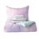 Ensemble d'édredon réversible moderne et contemporain en microfibre rose / bleu sarcelle / mauve Dream Factory