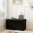 Folding Storage Ottoman Bench, 31.5" Rectangle Foot Rest Stool with Large Capacity, Wooden Top, Black Leather, for Living Room Bedroom-68984170-68984087
