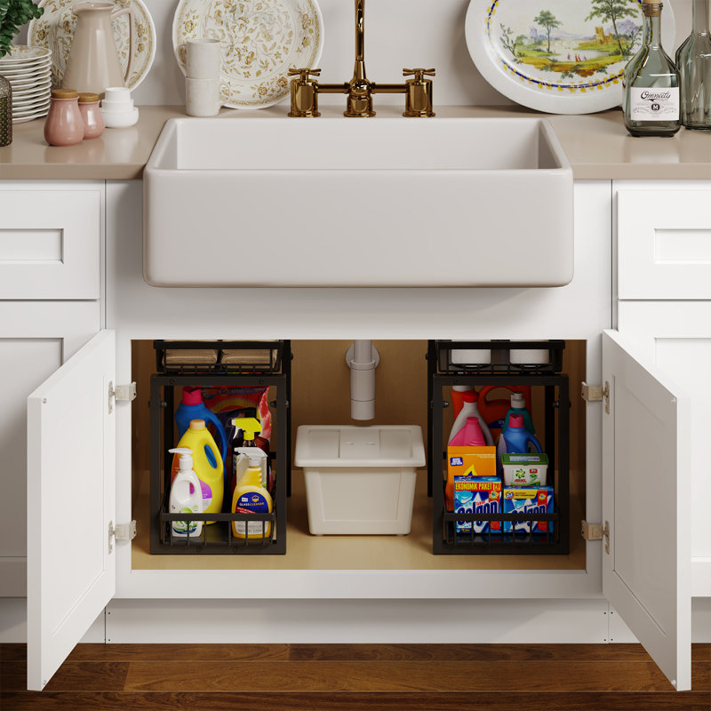 Armoire de base Shaker de 33 po x 24 po x 34,5 po en blanc shaker prêt à assembler Homeibro Cozy Design, Blanc shaker