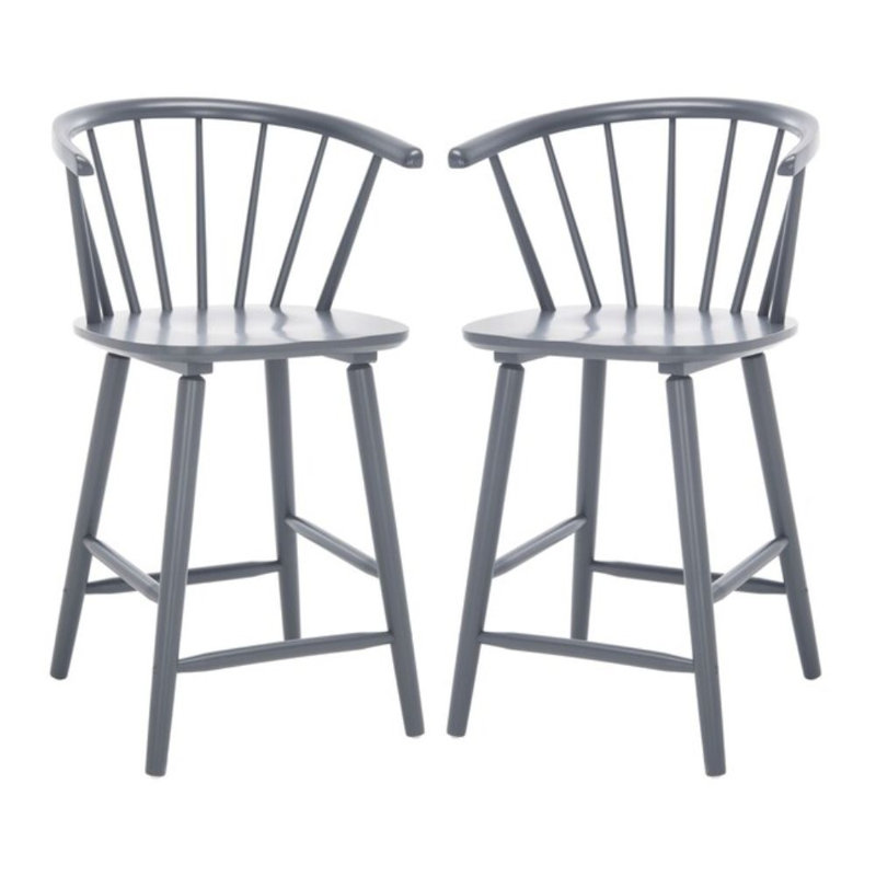 Tabouret de comptoir 24 po Blanchard, gris