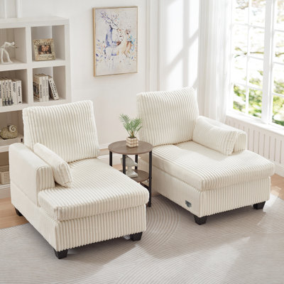 Fauteuil inclinable en velours côtelé moelleux avec dossier carré, idéal pour les appartements. Blanc, mousse et ressorts. Largeur : 123 cm, profondeur : 155 cm, hauteur : 94 cm, poids : 63 kg. Modulable, il offre un confort optimal pour travailler et se reposer, ainsi qu’un réglage fluide et une structure robuste.