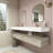 Alysa 84" Wall-Mounted Double Bathroom Vanity Set-71095564