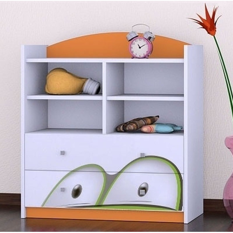 Lana 96cm H X 86cm W Kids Cube, Orange
