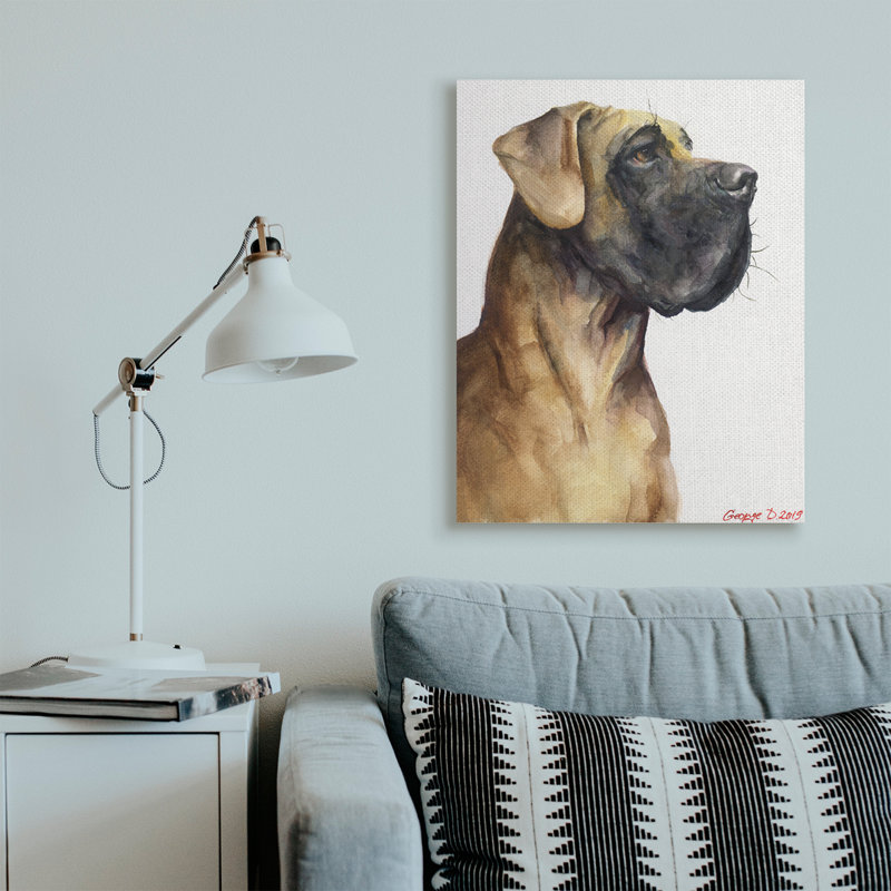 Grand danois, animal de compagnie, portrait, pose forte, Toile tendue, H 40 po x l 30 po