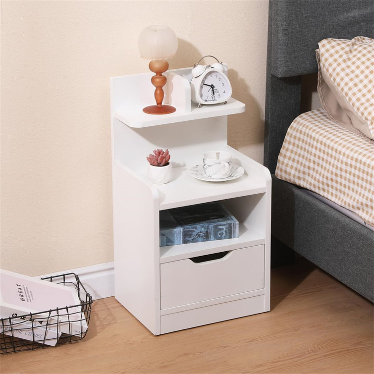 Latitude Run Vaughnsville Manufactured Wood Bedside Table | Wayfair.co.uk