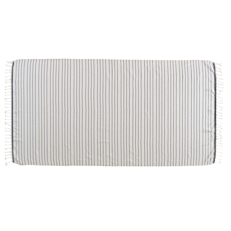 Serviette de bain Kaftan Carmen, Noir ivoire