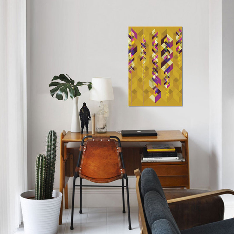 « dna », impression sur toile, H 12 po x l 8 po x P 0,75 po, Pas de tapis, Toile tendue