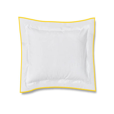 400TC Embroidery Cotton Sateen Solid Euro Sham