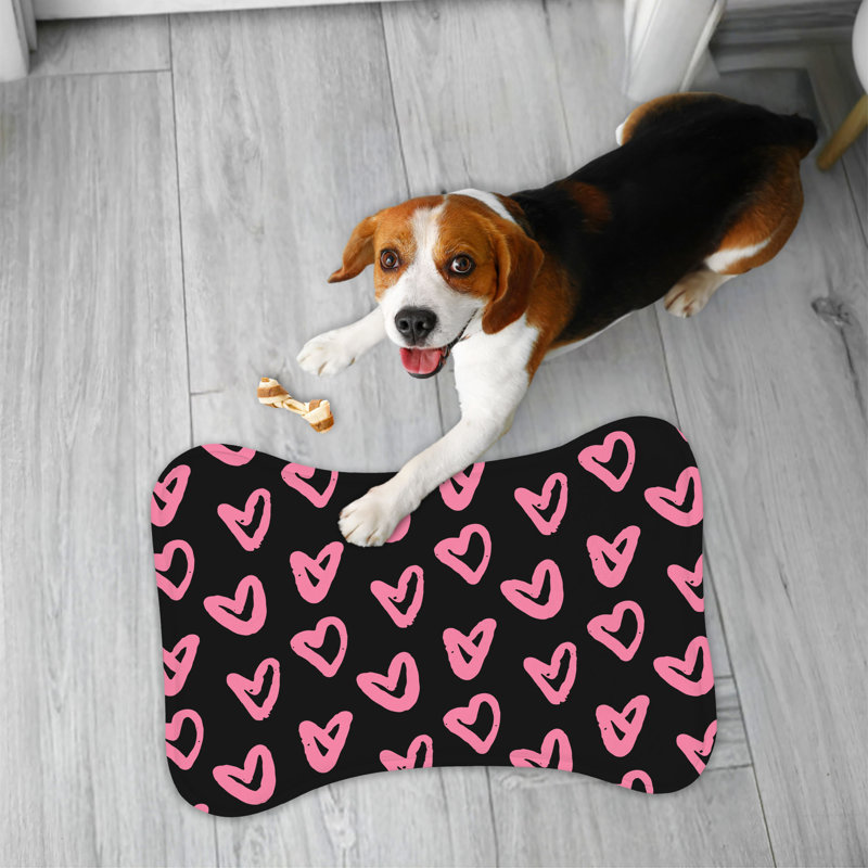 Tapis d'alimentation en forme d'os 1 pièce Love Lines