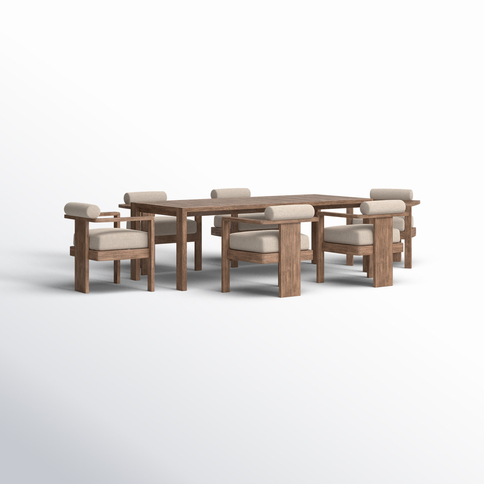 Norene 82" Patio Dining Set