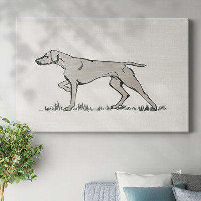 Neutral Pointer II-Gallery Wrapped Canvas