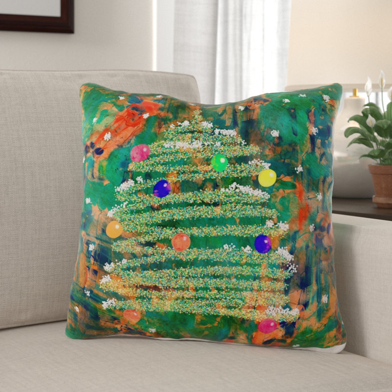 Coussin watercolour Ostrowski, Microsuède, Intérieur