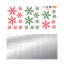 Colorful and Silver Christmas Snowflakes Wall Sticker
