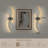 2-Pack Battery Operated Wall Sconces with Remote Control, Non-Hardwired LED Flush Mounted Sconces-129149355-129149356
