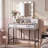 Abdulaleem Vanity Table with Lighted Mirror-1218541037