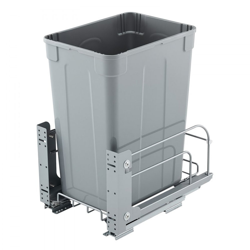 Open Pull Out Rubbish Bin - 33.1L